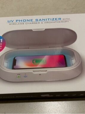 UV Phone Sanitizer with Wireless Charger & Aromatherapy